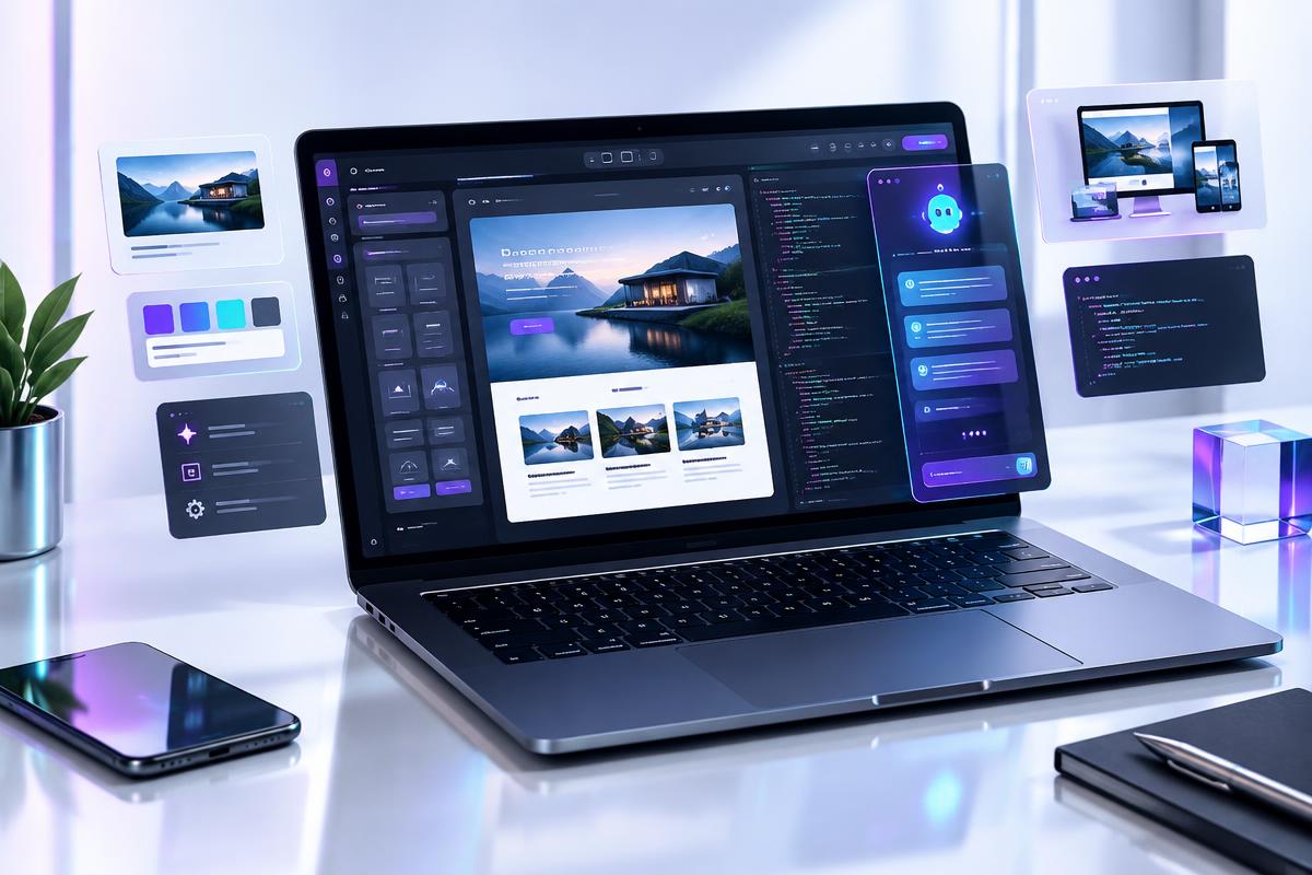 AI Website Building Course digital product mockup