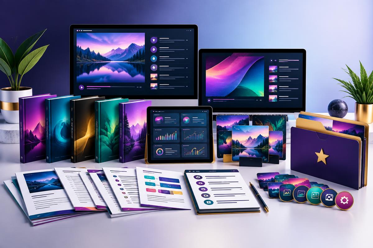 Creator Mega Bundle digital product mockup