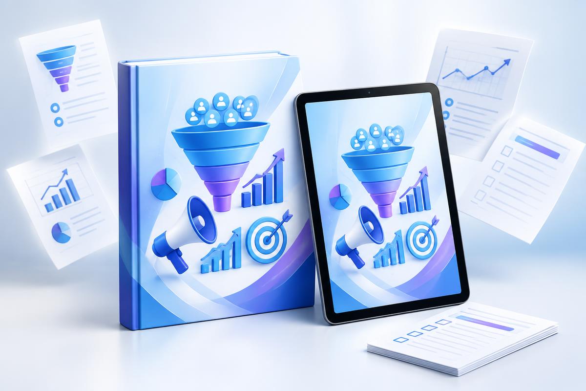 Digital Marketing eBook digital product mockup